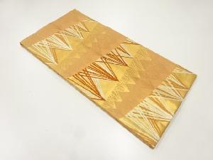 未使用品　川島織物製　松葉模様織出し名古屋帯